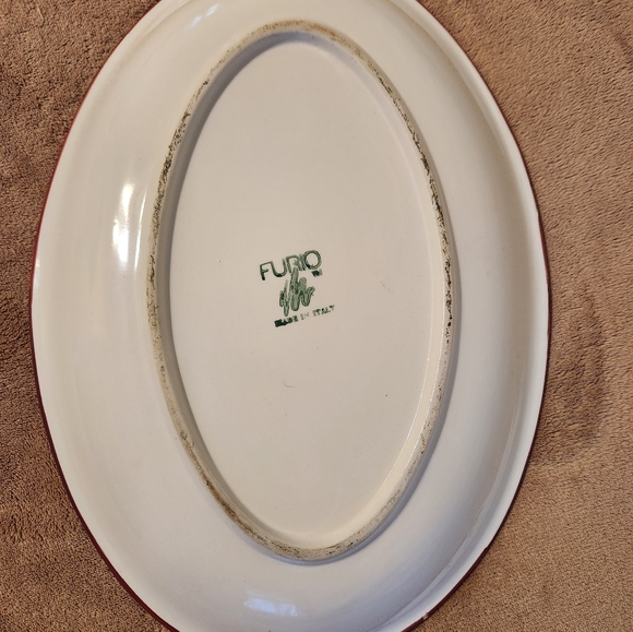 VTG Ceramic Furio Christmas Tree Platter - Picture 4 of 4
